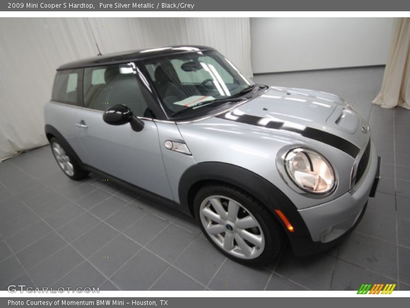 Pure Silver Metallic / Black/Grey 2009 Mini Cooper S Hardtop