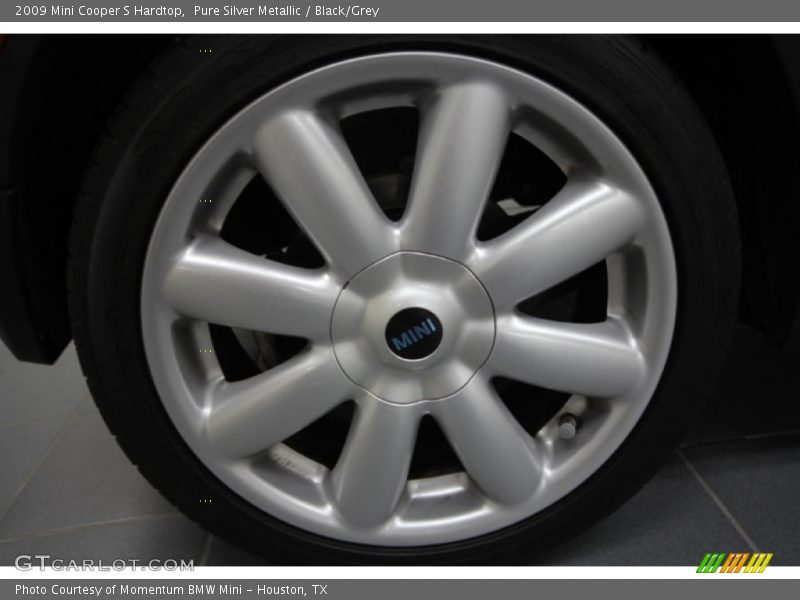 Pure Silver Metallic / Black/Grey 2009 Mini Cooper S Hardtop
