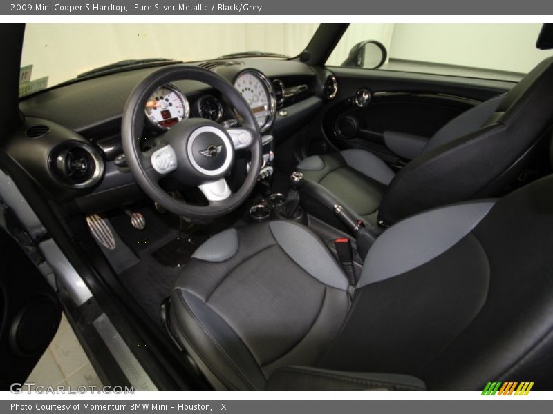 Pure Silver Metallic / Black/Grey 2009 Mini Cooper S Hardtop