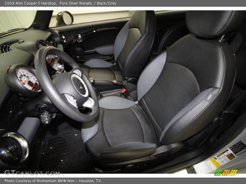 Pure Silver Metallic / Black/Grey 2009 Mini Cooper S Hardtop