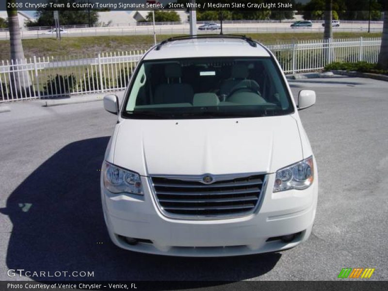 Stone White / Medium Slate Gray/Light Shale 2008 Chrysler Town & Country Touring Signature Series