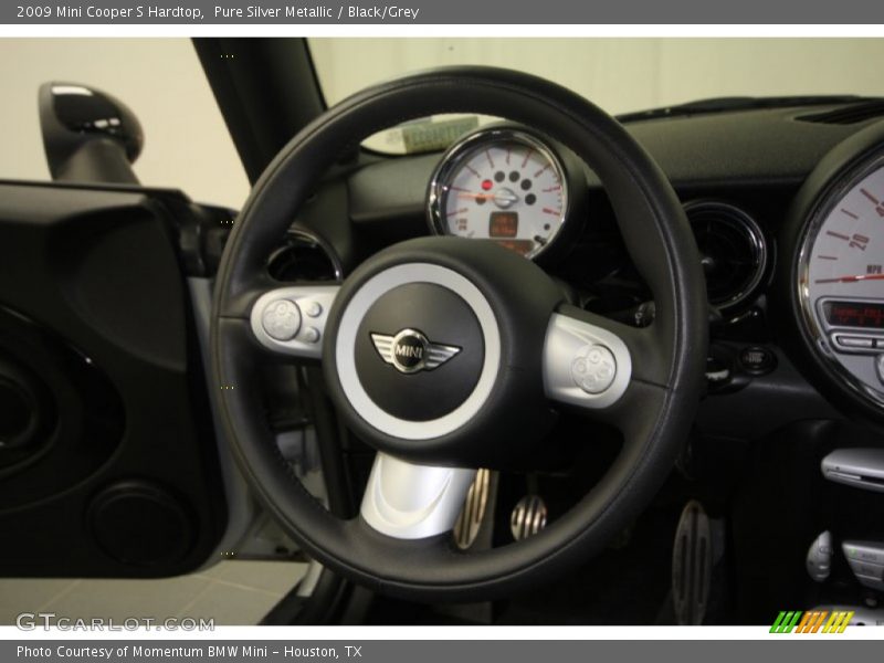 Pure Silver Metallic / Black/Grey 2009 Mini Cooper S Hardtop