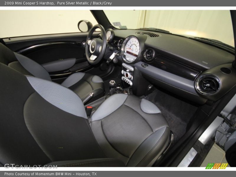 Pure Silver Metallic / Black/Grey 2009 Mini Cooper S Hardtop