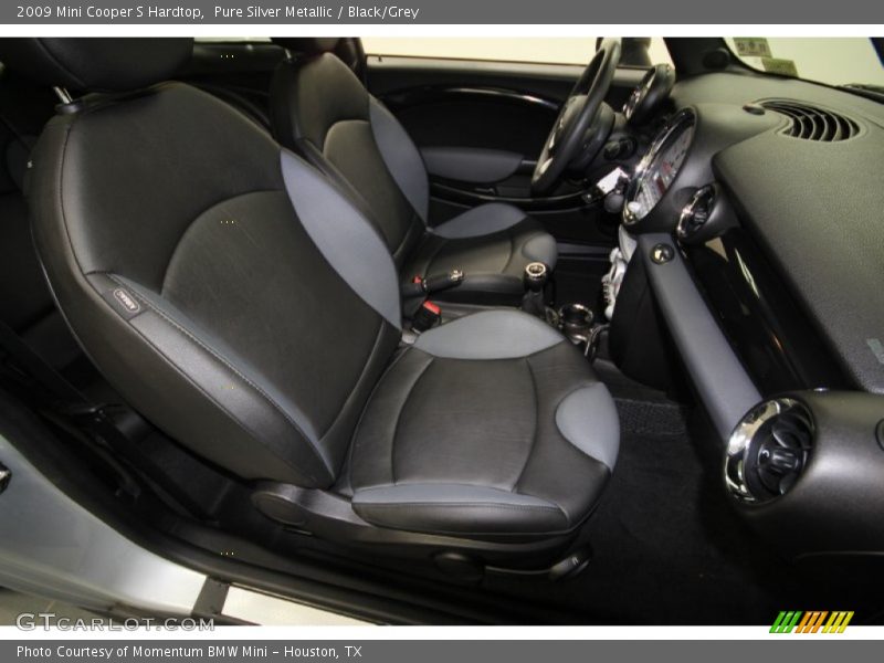 Pure Silver Metallic / Black/Grey 2009 Mini Cooper S Hardtop
