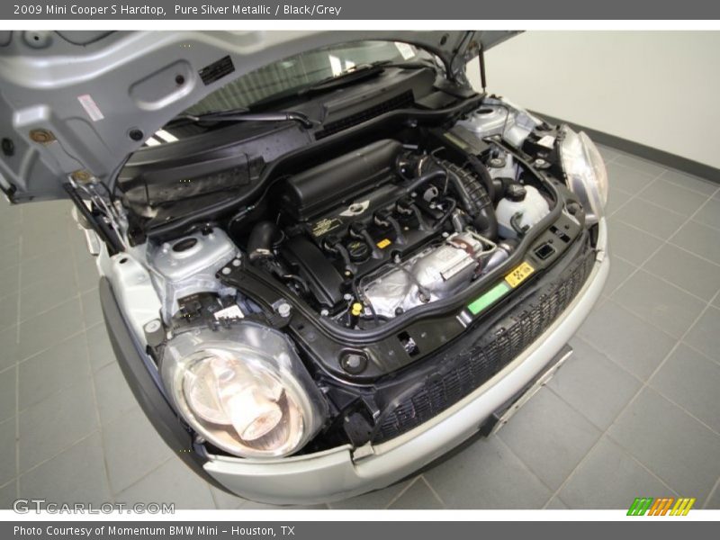 Pure Silver Metallic / Black/Grey 2009 Mini Cooper S Hardtop