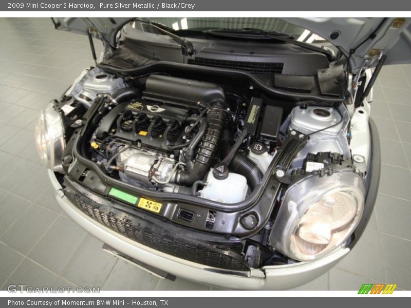 Pure Silver Metallic / Black/Grey 2009 Mini Cooper S Hardtop