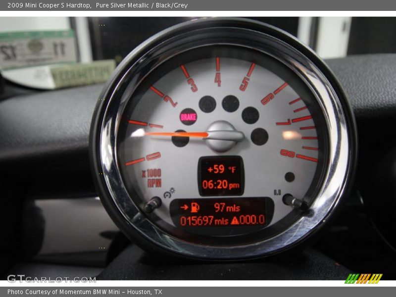 Pure Silver Metallic / Black/Grey 2009 Mini Cooper S Hardtop