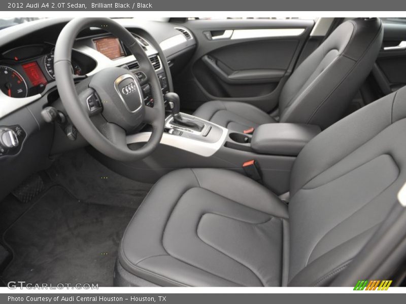 Brilliant Black / Black 2012 Audi A4 2.0T Sedan