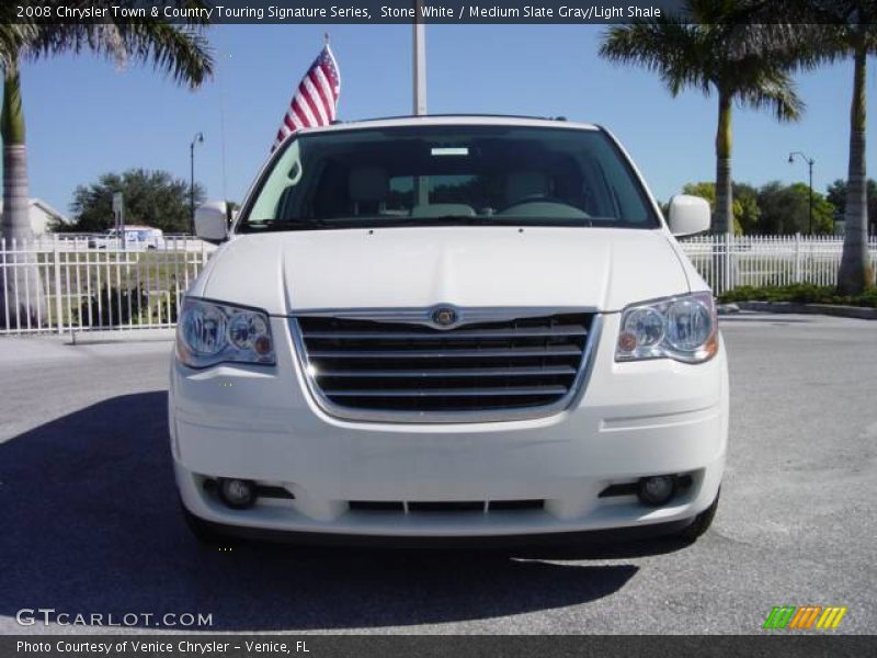 Stone White / Medium Slate Gray/Light Shale 2008 Chrysler Town & Country Touring Signature Series