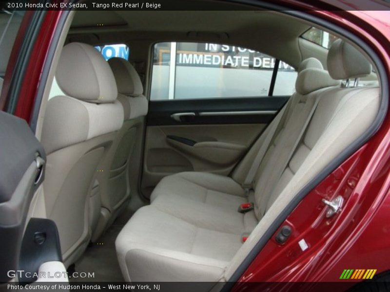 Tango Red Pearl / Beige 2010 Honda Civic EX Sedan