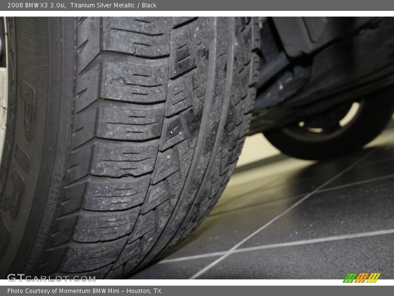 Titanium Silver Metallic / Black 2008 BMW X3 3.0si