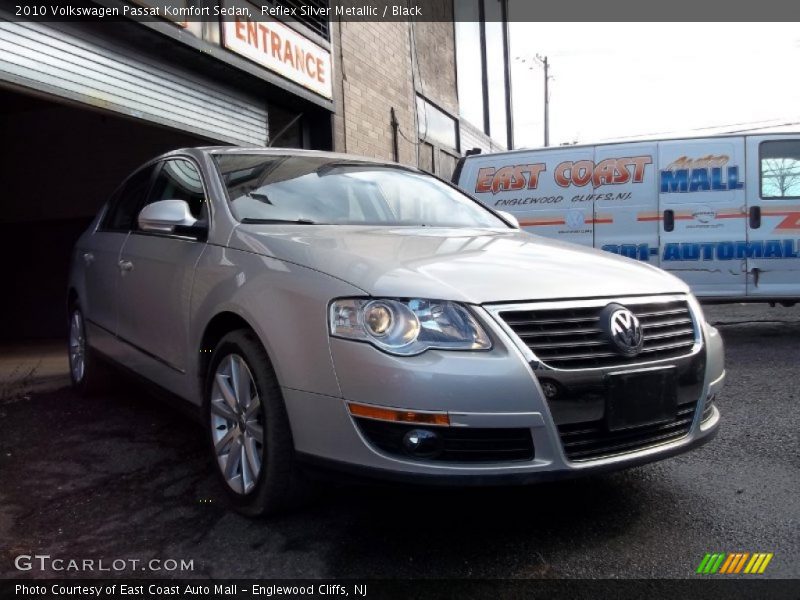 Reflex Silver Metallic / Black 2010 Volkswagen Passat Komfort Sedan