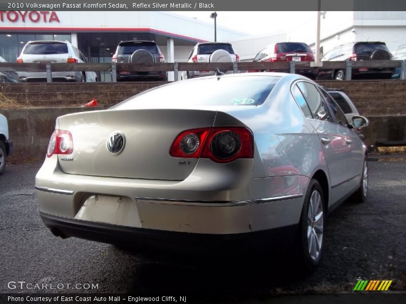 Reflex Silver Metallic / Black 2010 Volkswagen Passat Komfort Sedan