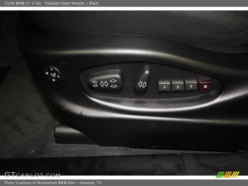 Titanium Silver Metallic / Black 2008 BMW X3 3.0si