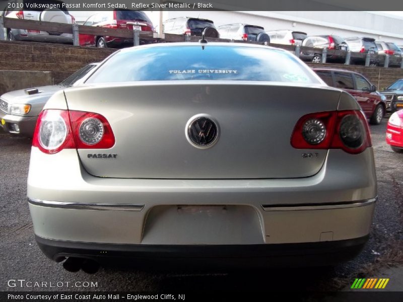 Reflex Silver Metallic / Black 2010 Volkswagen Passat Komfort Sedan