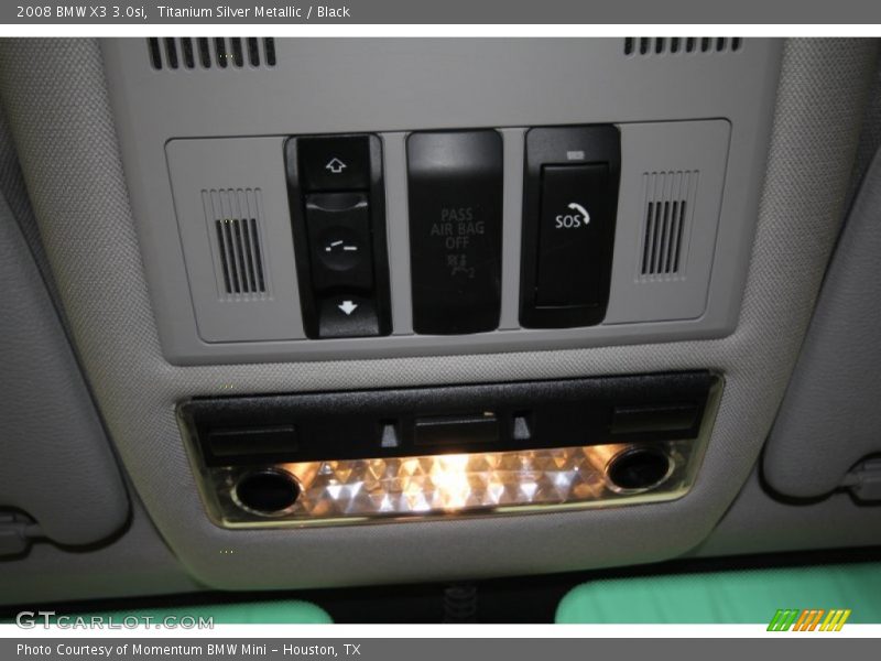 Titanium Silver Metallic / Black 2008 BMW X3 3.0si