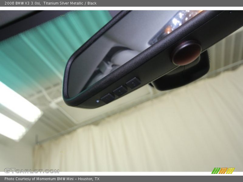 Titanium Silver Metallic / Black 2008 BMW X3 3.0si