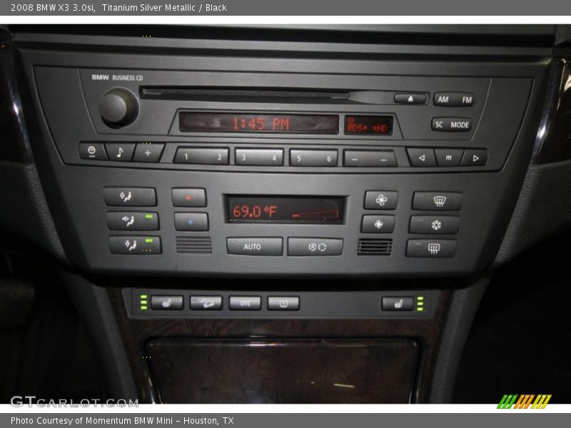 Titanium Silver Metallic / Black 2008 BMW X3 3.0si