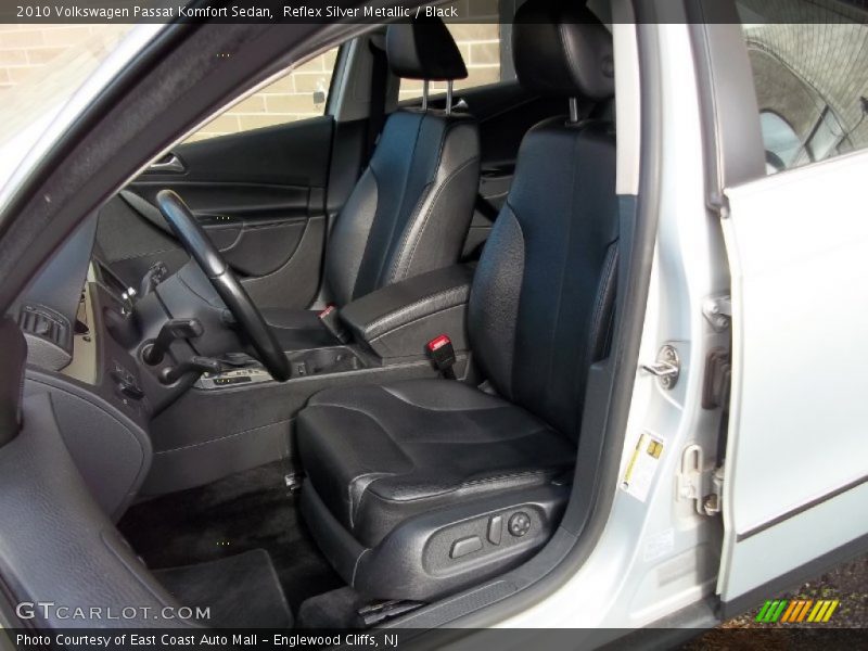 Reflex Silver Metallic / Black 2010 Volkswagen Passat Komfort Sedan