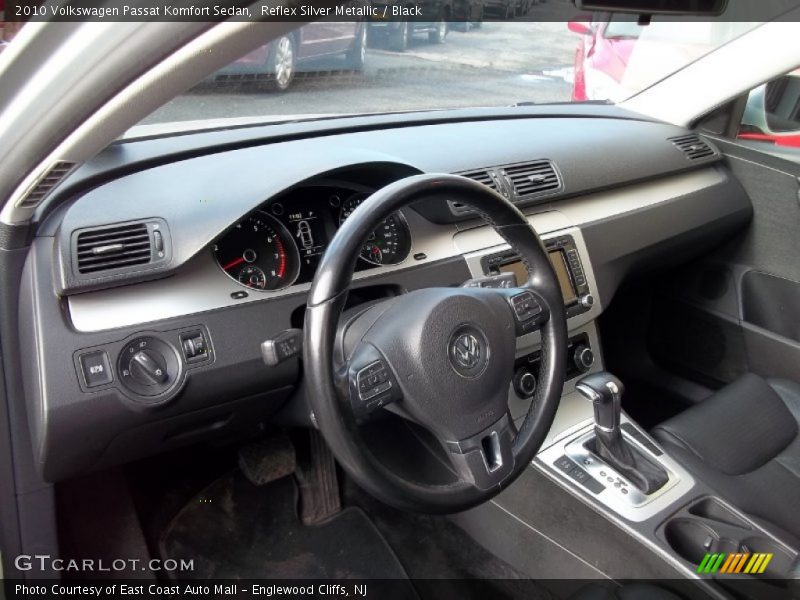 Reflex Silver Metallic / Black 2010 Volkswagen Passat Komfort Sedan