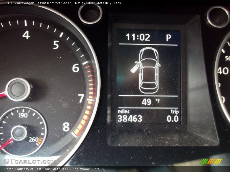 Reflex Silver Metallic / Black 2010 Volkswagen Passat Komfort Sedan