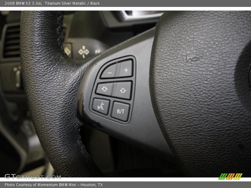Titanium Silver Metallic / Black 2008 BMW X3 3.0si