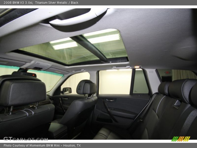 Titanium Silver Metallic / Black 2008 BMW X3 3.0si