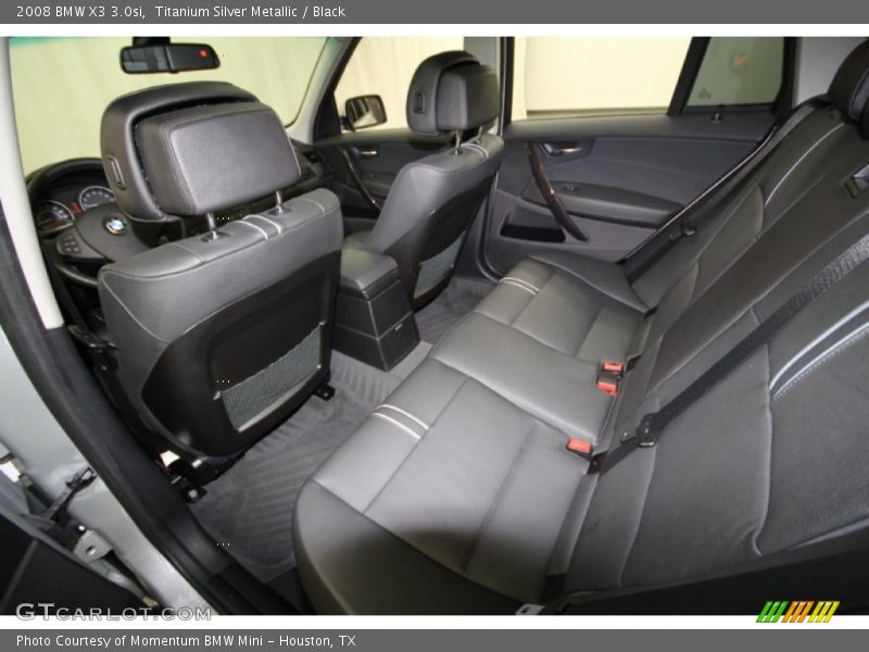 Titanium Silver Metallic / Black 2008 BMW X3 3.0si