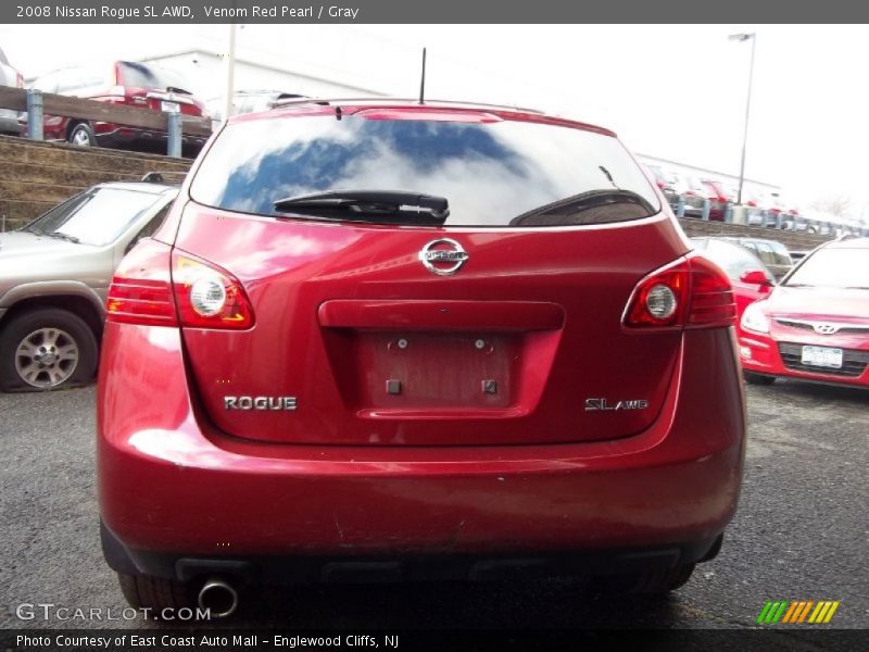 Venom Red Pearl / Gray 2008 Nissan Rogue SL AWD