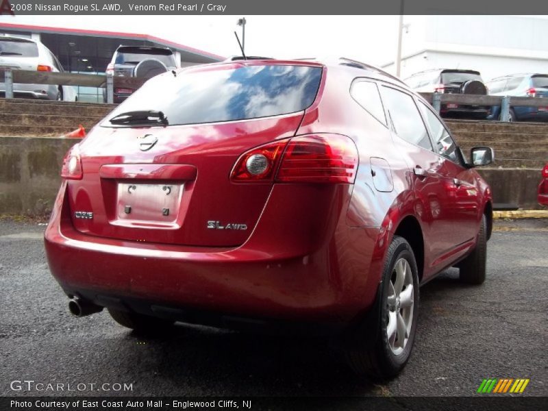 Venom Red Pearl / Gray 2008 Nissan Rogue SL AWD