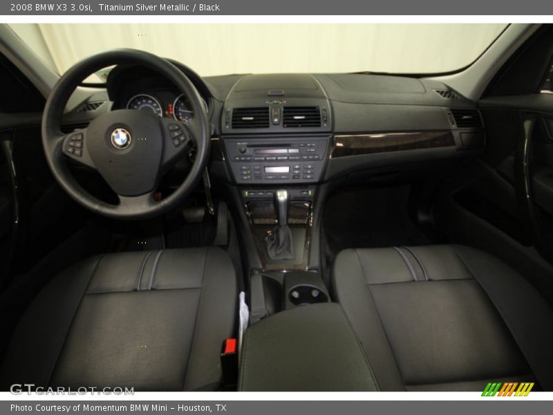Titanium Silver Metallic / Black 2008 BMW X3 3.0si