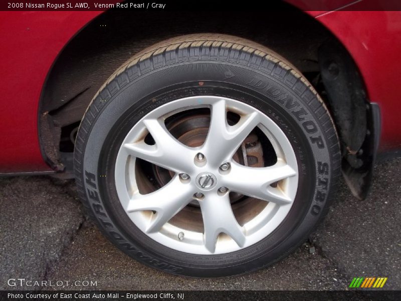Venom Red Pearl / Gray 2008 Nissan Rogue SL AWD