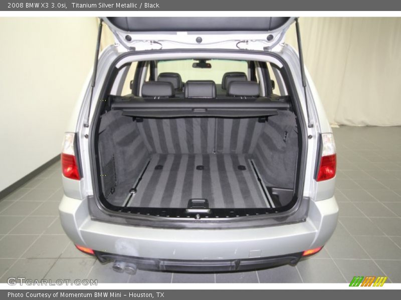 Titanium Silver Metallic / Black 2008 BMW X3 3.0si