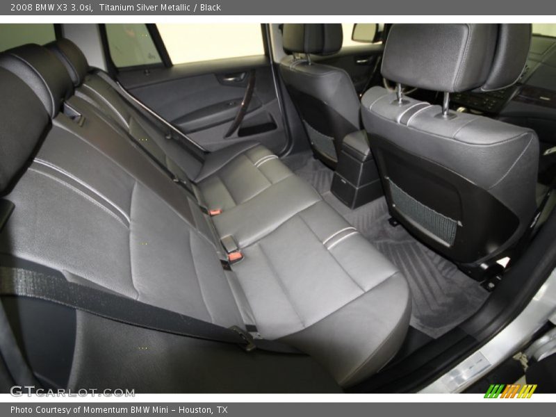 Titanium Silver Metallic / Black 2008 BMW X3 3.0si