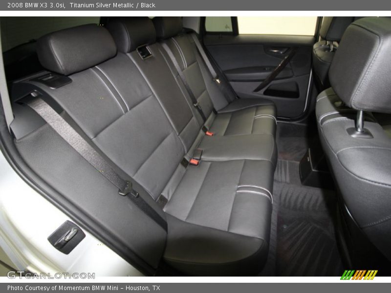 Titanium Silver Metallic / Black 2008 BMW X3 3.0si