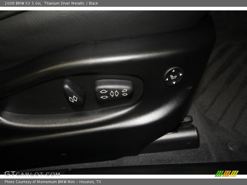 Titanium Silver Metallic / Black 2008 BMW X3 3.0si