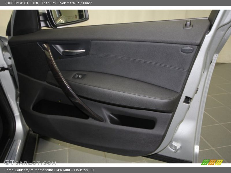 Titanium Silver Metallic / Black 2008 BMW X3 3.0si