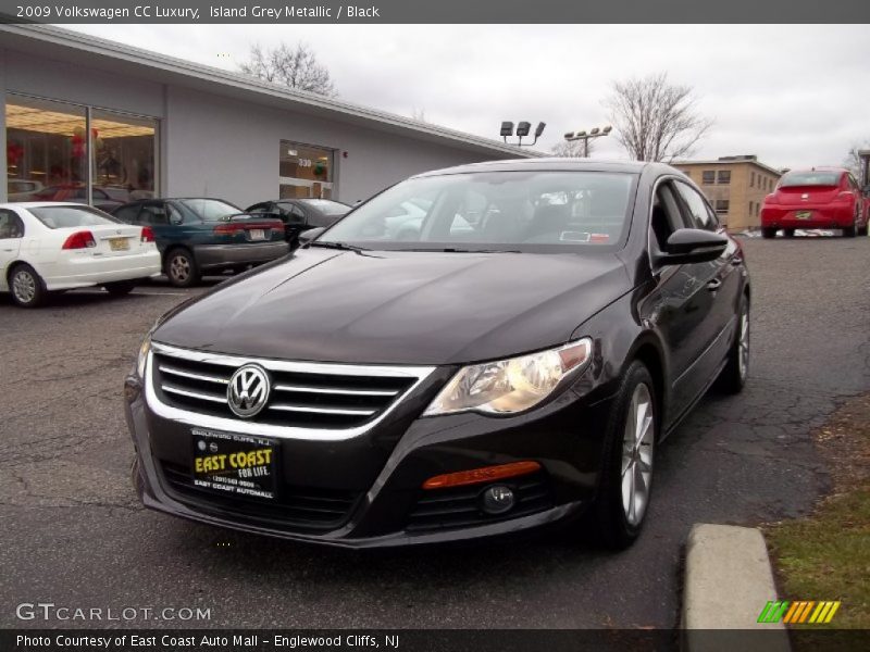 Island Grey Metallic / Black 2009 Volkswagen CC Luxury