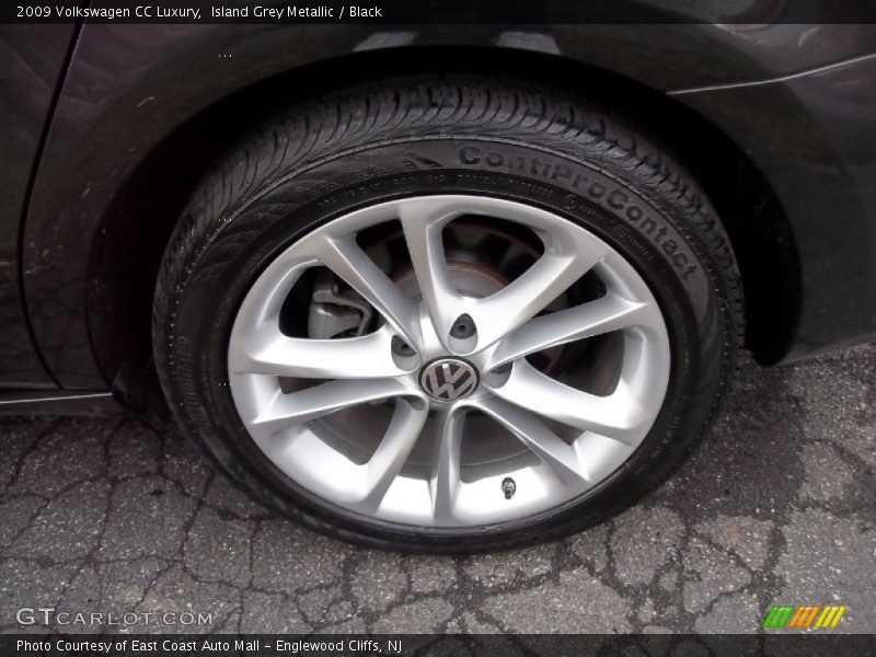 Island Grey Metallic / Black 2009 Volkswagen CC Luxury