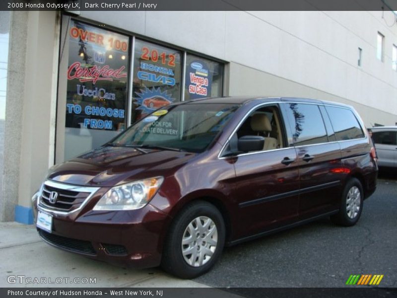Dark Cherry Pearl / Ivory 2008 Honda Odyssey LX