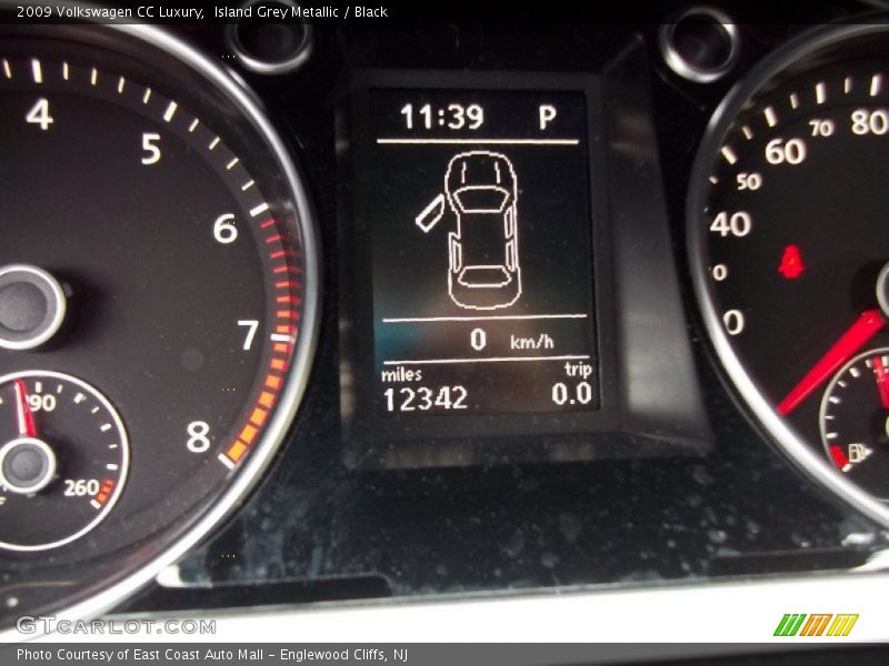 Island Grey Metallic / Black 2009 Volkswagen CC Luxury