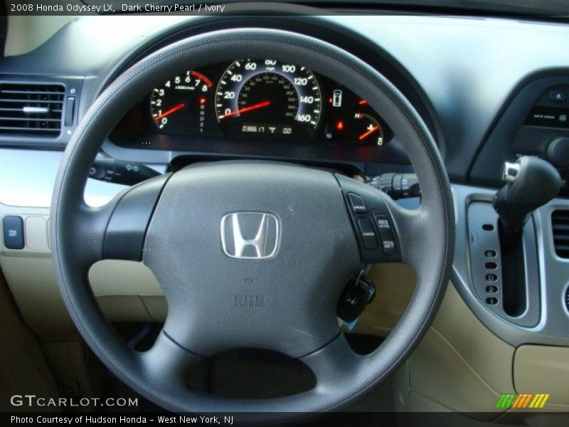 Dark Cherry Pearl / Ivory 2008 Honda Odyssey LX