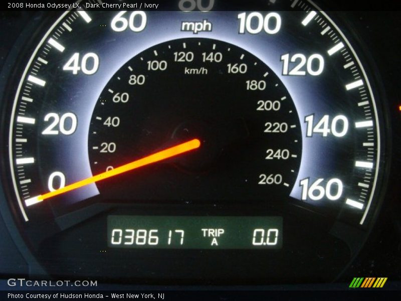 Dark Cherry Pearl / Ivory 2008 Honda Odyssey LX