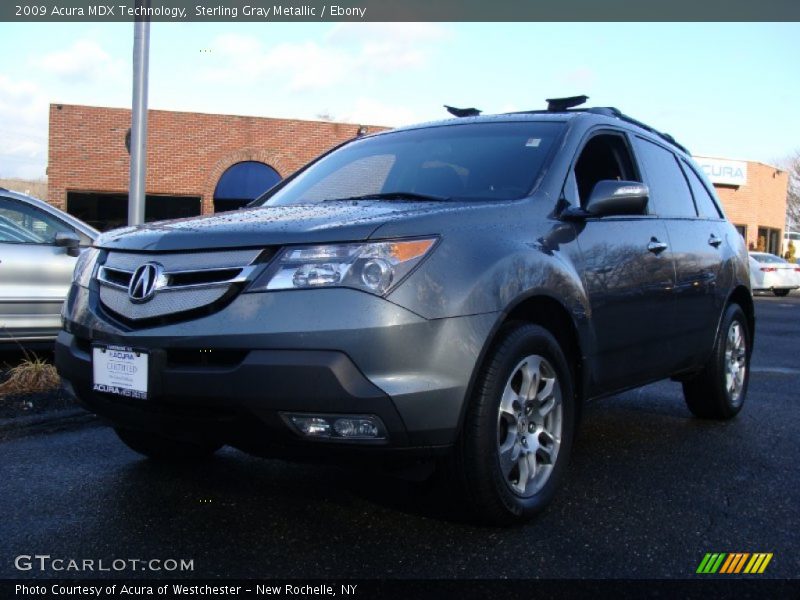 Sterling Gray Metallic / Ebony 2009 Acura MDX Technology