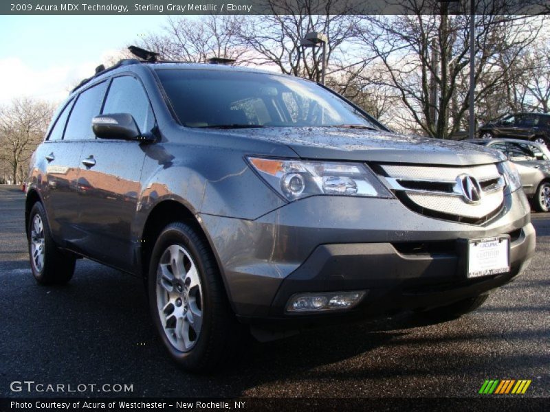 Sterling Gray Metallic / Ebony 2009 Acura MDX Technology