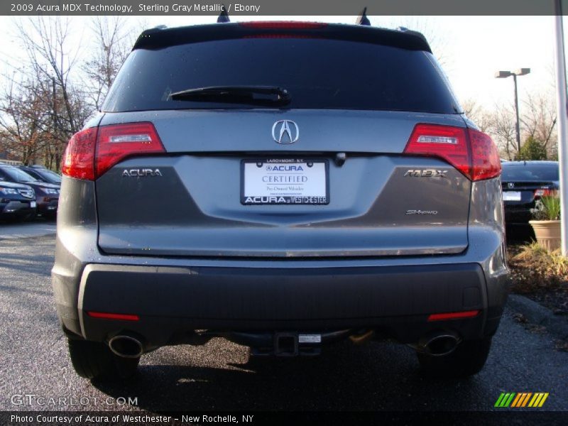 Sterling Gray Metallic / Ebony 2009 Acura MDX Technology
