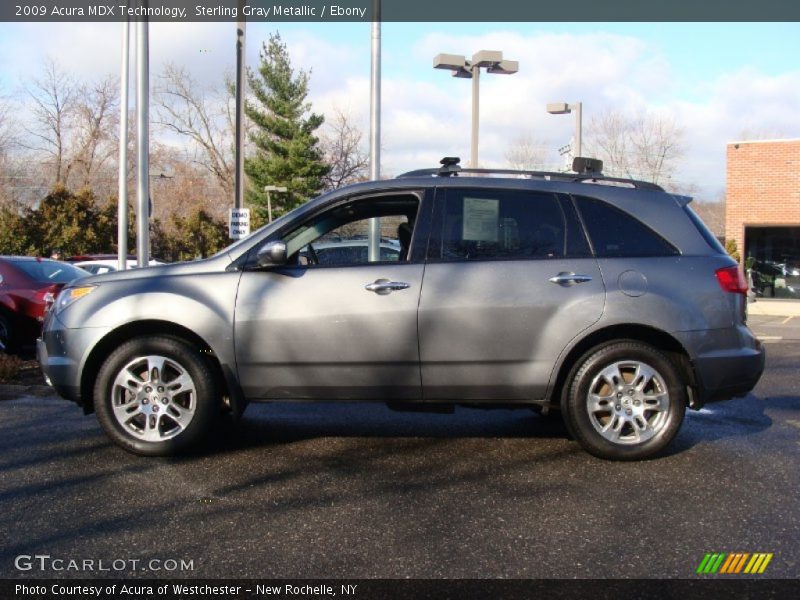Sterling Gray Metallic / Ebony 2009 Acura MDX Technology