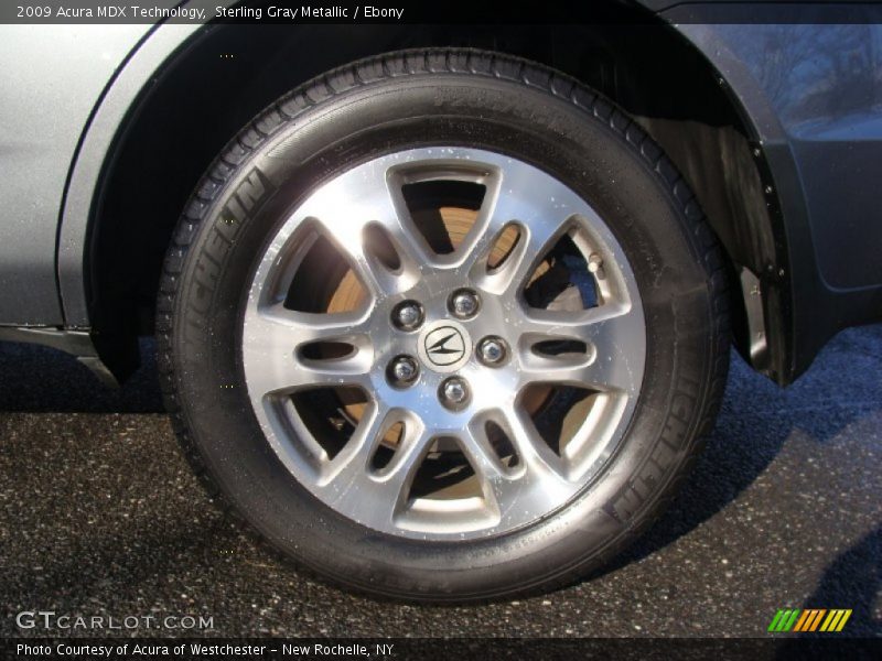 Sterling Gray Metallic / Ebony 2009 Acura MDX Technology