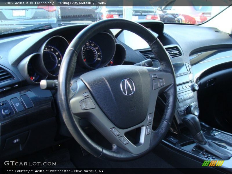 Sterling Gray Metallic / Ebony 2009 Acura MDX Technology