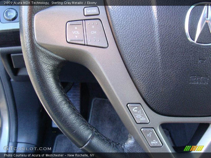 Sterling Gray Metallic / Ebony 2009 Acura MDX Technology